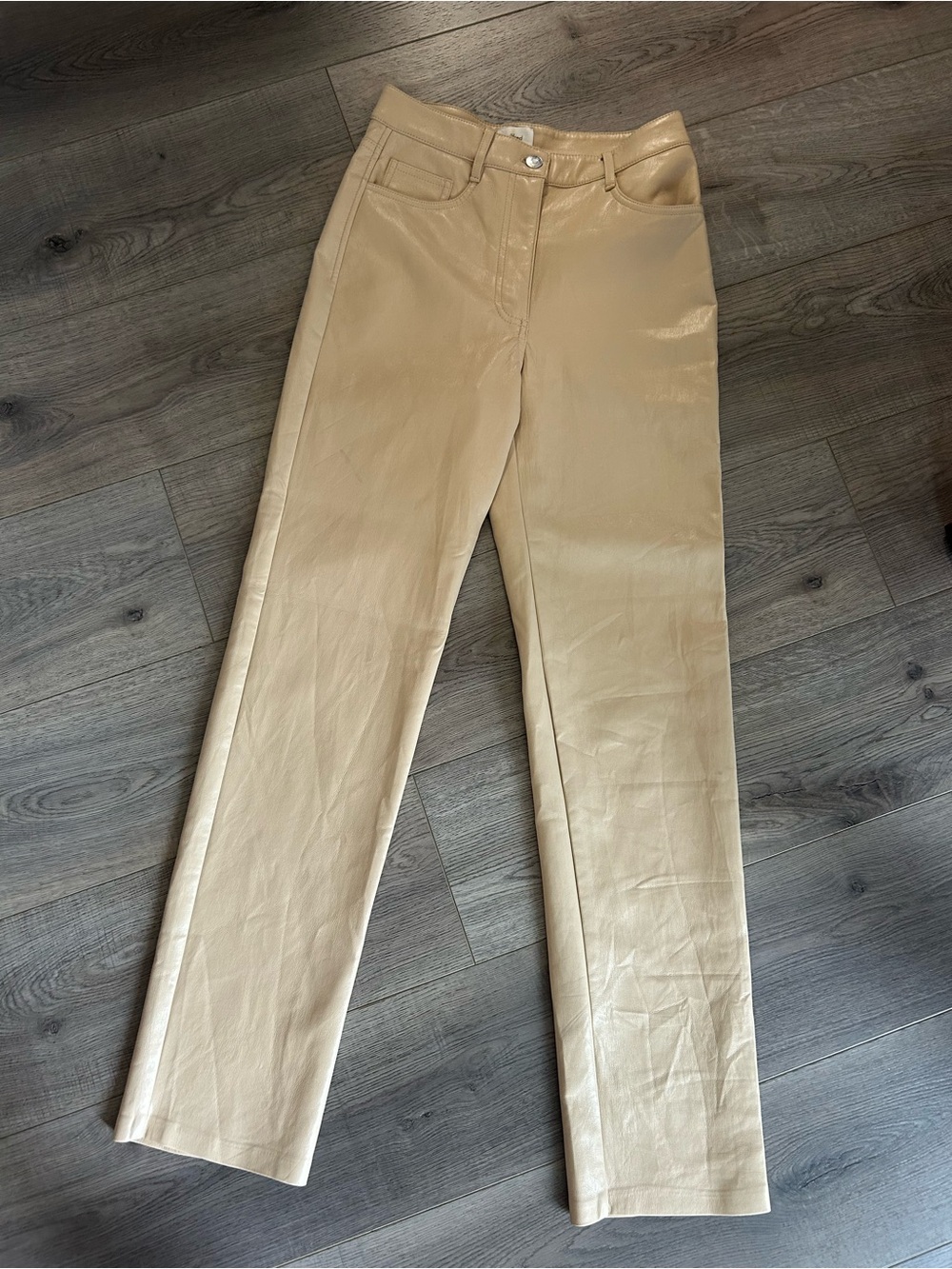 The Melina Pant Vegan Leather Straight Leg Pants